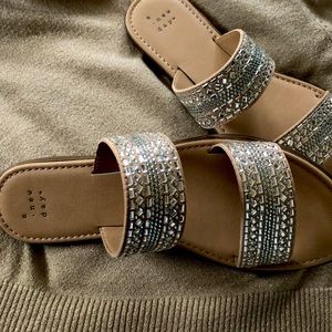NWOB Sequined Sandals